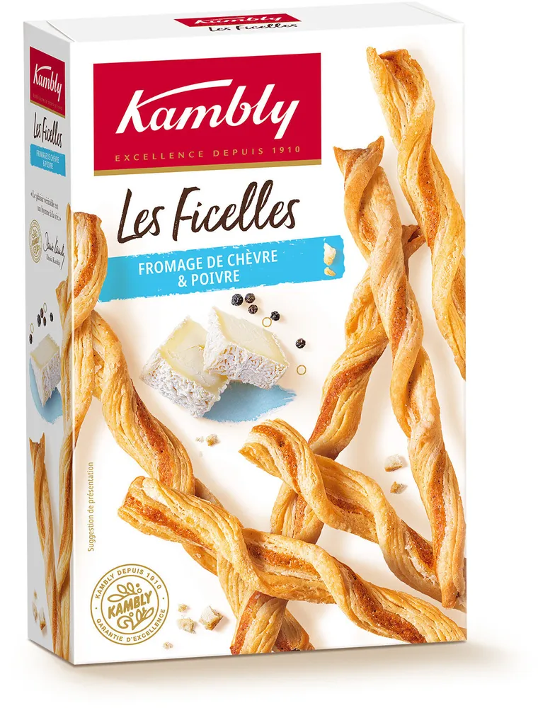 FICELLES CHEVRE POIVRE 100G - KAMBLY - 100g