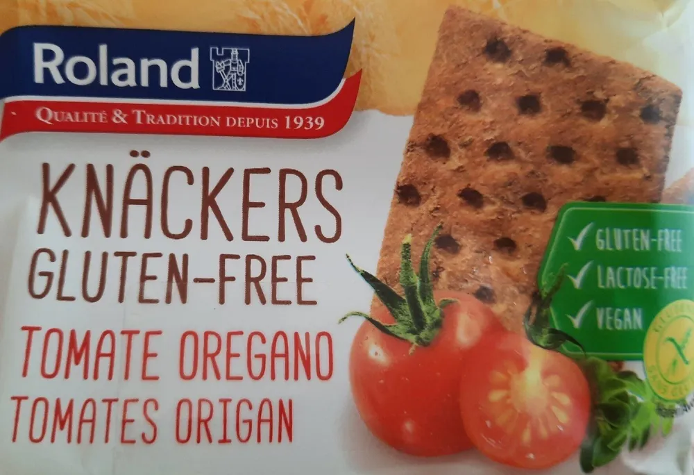 Knäckers tomates origan gluten‐free lactose‐free