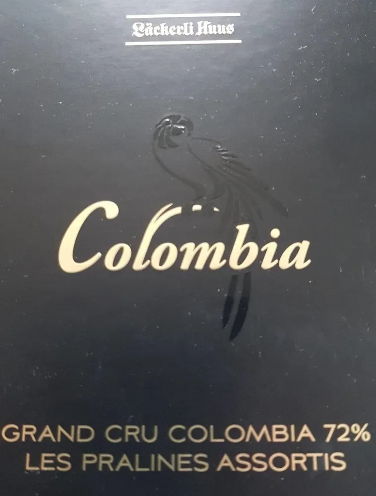 GRAND CRU COLOMBIA 72 % LES PRALINES ASSORTIS