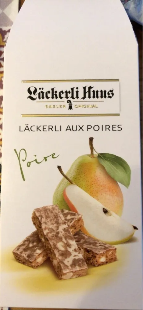 Läckerli aux poires
