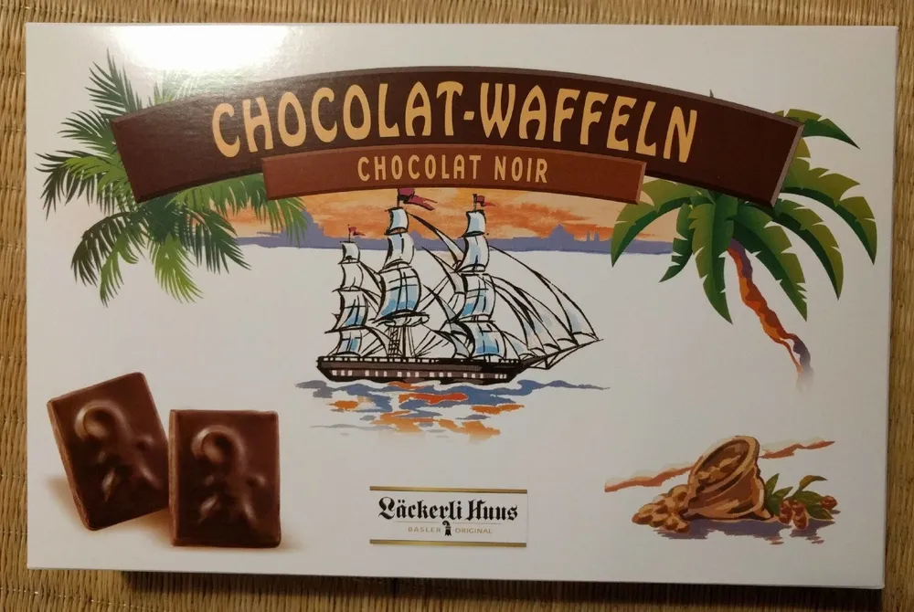 Chocolat Waffeln Chocolat Noir, Schokolade