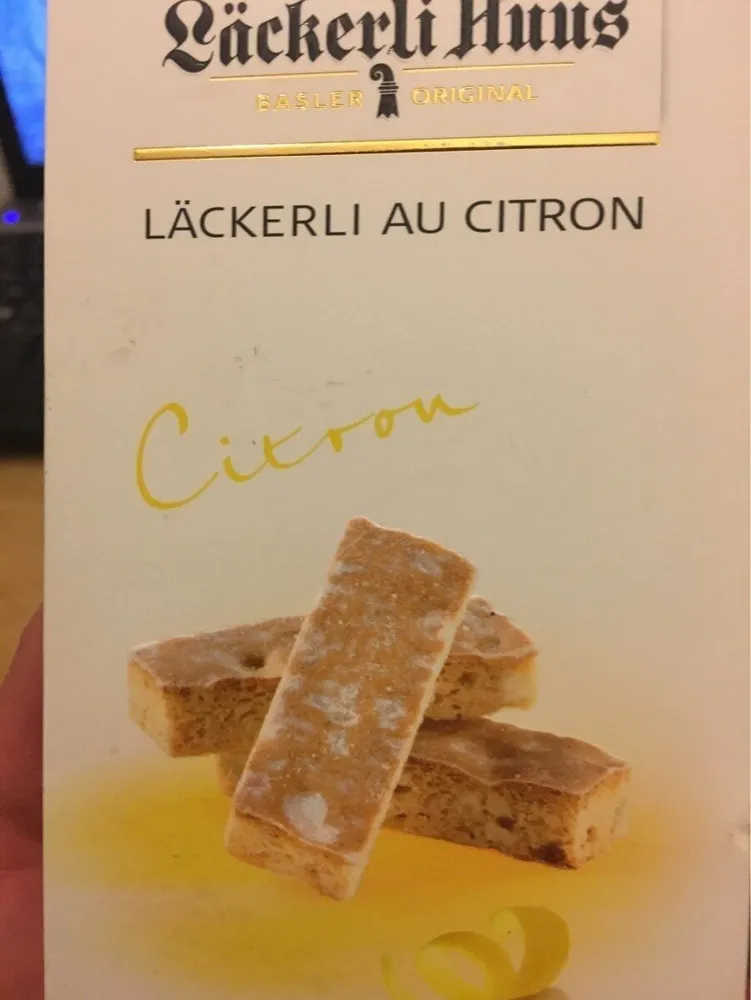 Lackerli au citron