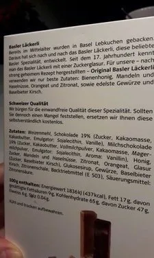 Basler Läckerli au Chocolat