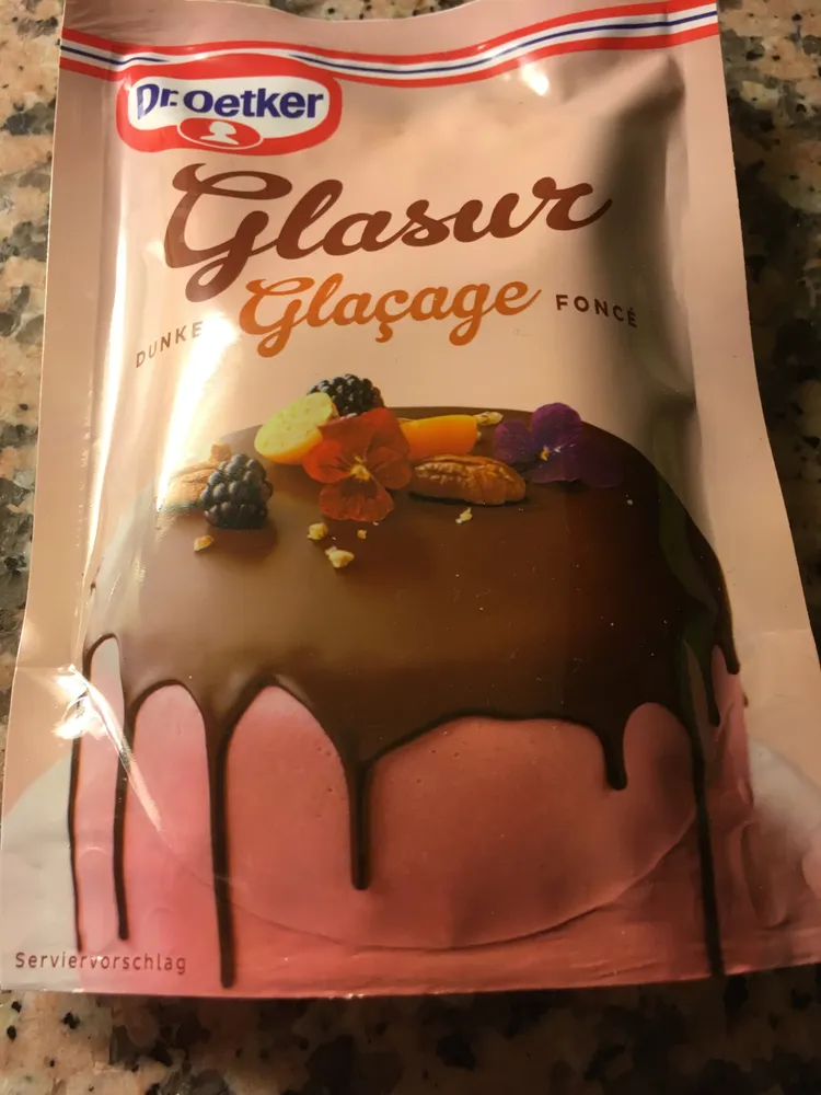 Glaçage fonçé