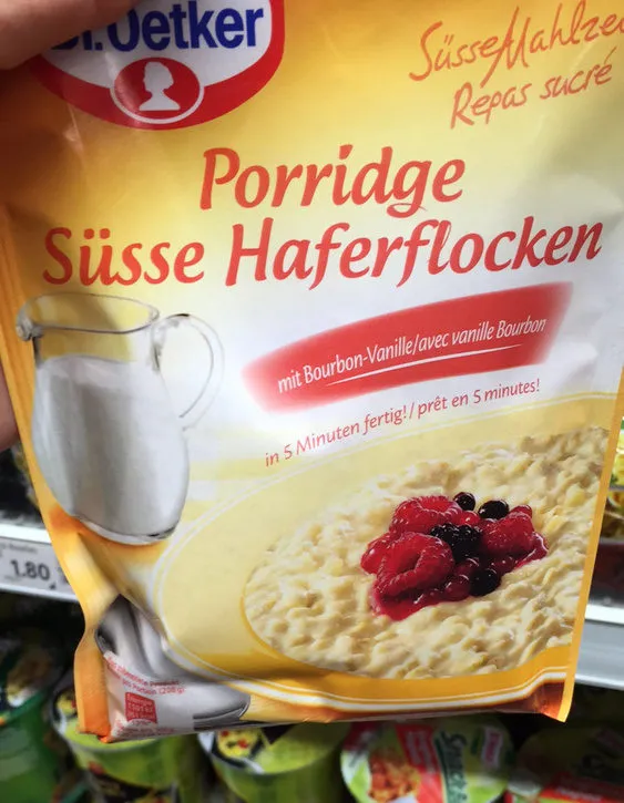 Porridge mit/avec Bourbon vanille