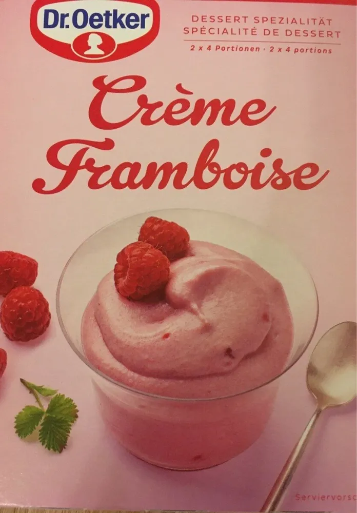 Crème framboise