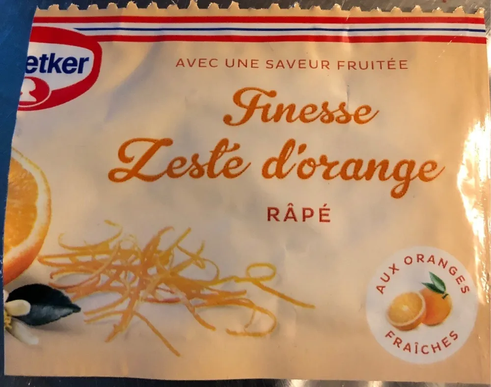 Finesse zeste d'orange