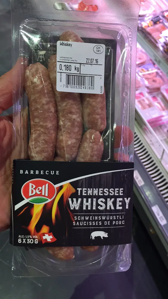 Tennesse Whiskey - Saucisses de porc avec Whiskey
