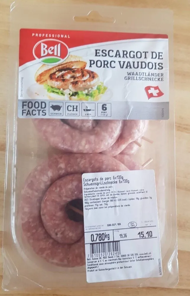 Esgargot de porc vaudois