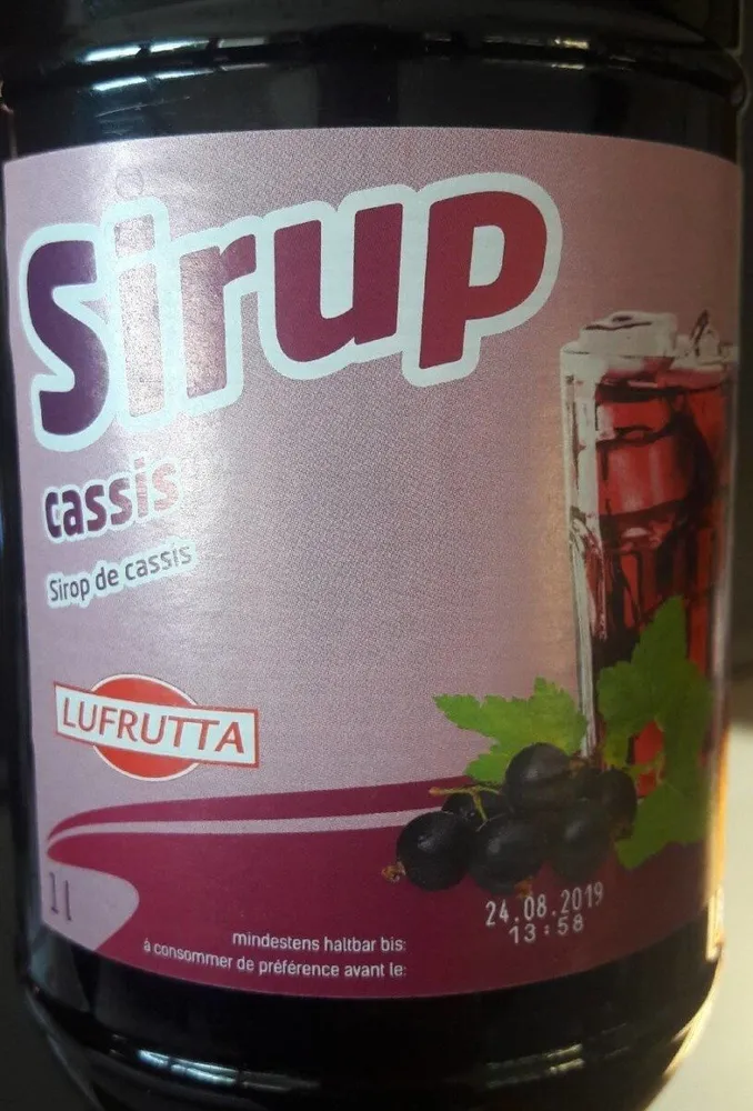 Lufretta sirop de cassis