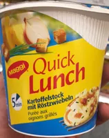 Quick Lunch Purée aux oignons grillés