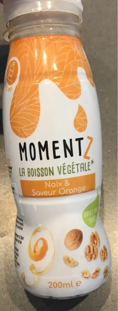Moment Z la boisson vegetale noix et saveur orange