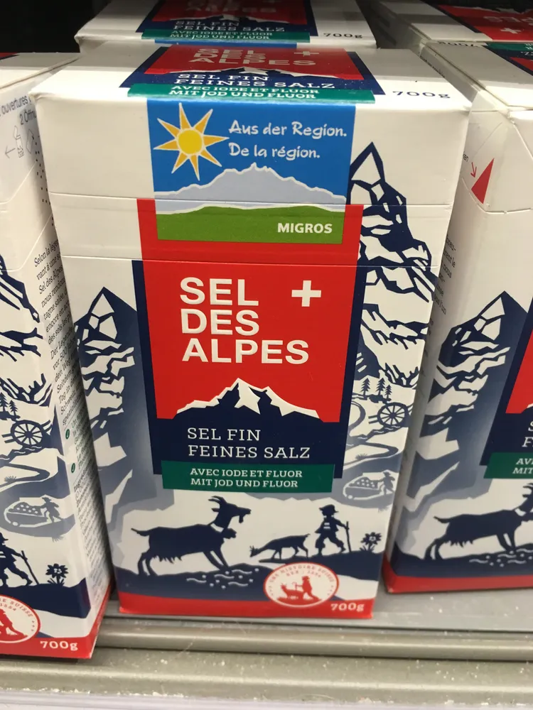 Sel des Alpes sel fin avec iode et fluor