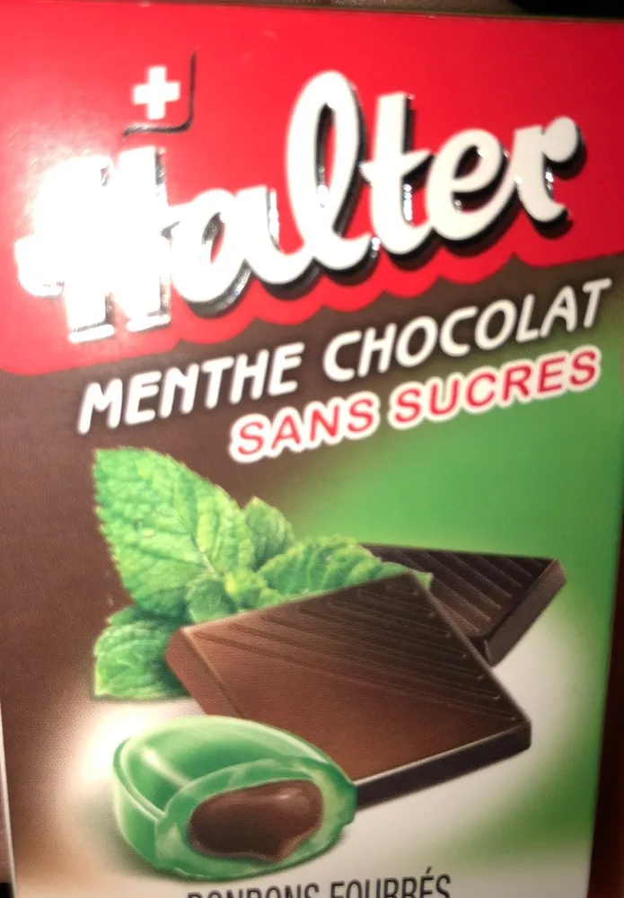 Bonbons Halter Sans Sucre Menthe Chocolat