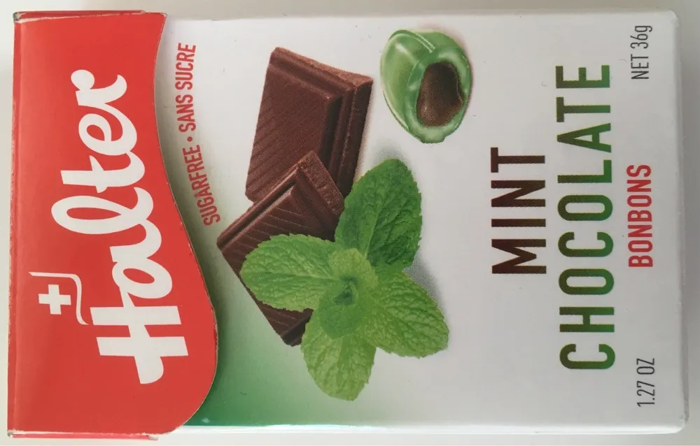 BONBON HALTER SANS SUCRE MENTHE CHOCOLAT