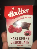 Bonbons suisse fourrée chocolat framboise/ sans sucre