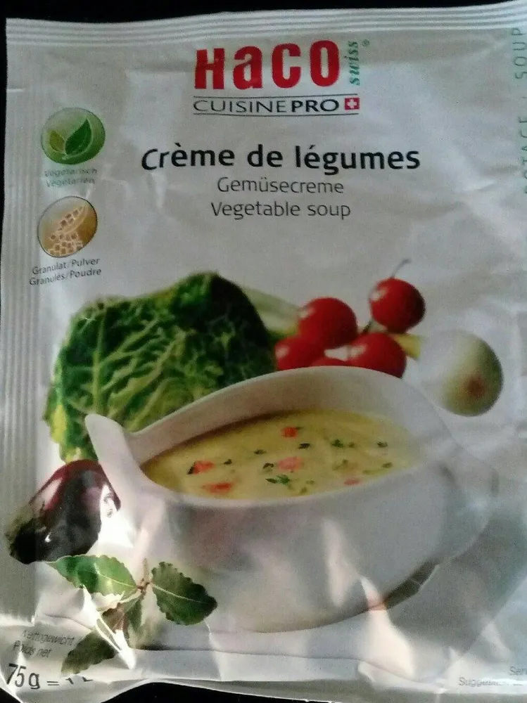 Crème de légumes