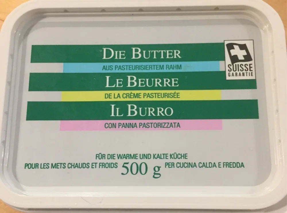 Le beurre de cuisine