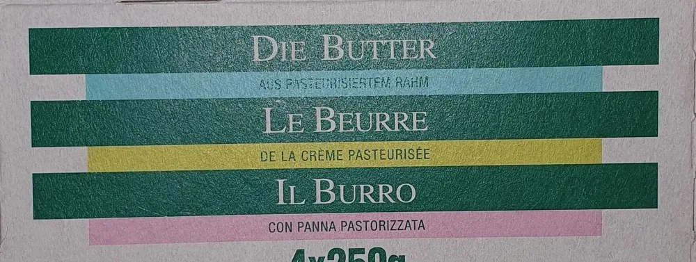Le Beurre - de la crème pasteurisée