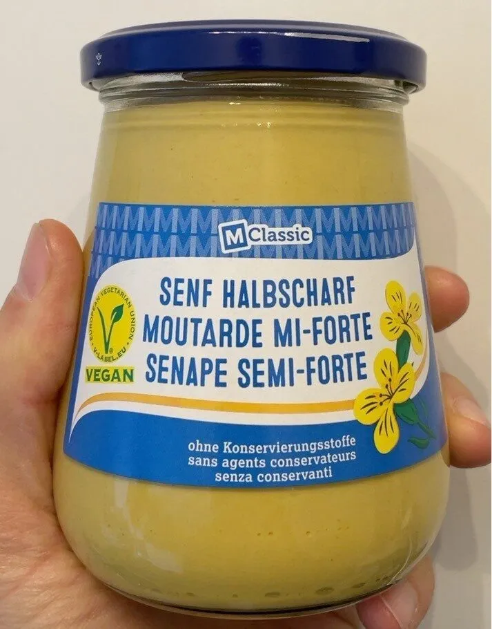Moutarde Mi-Forte Sans Agents Conservateurs