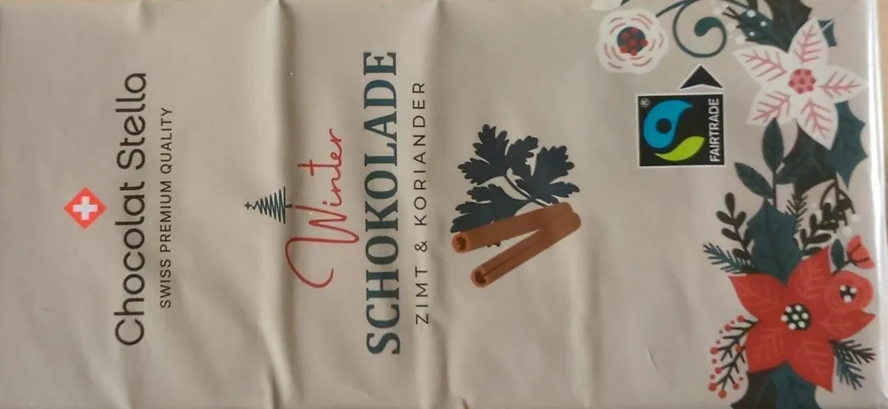 Winter schokolade zimt koriander