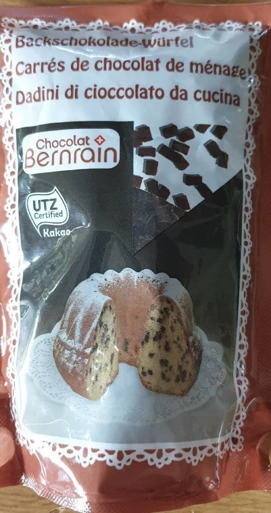 Carrés de chocolat de ménage