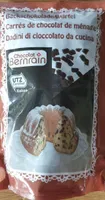 Carrés de chocolat de ménage