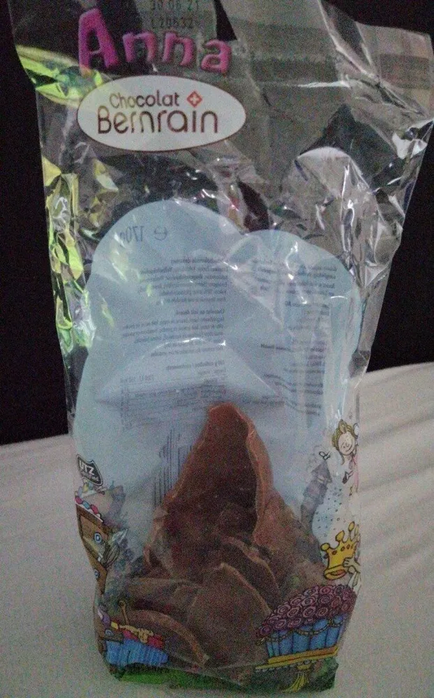 Chocolat au lait décoré