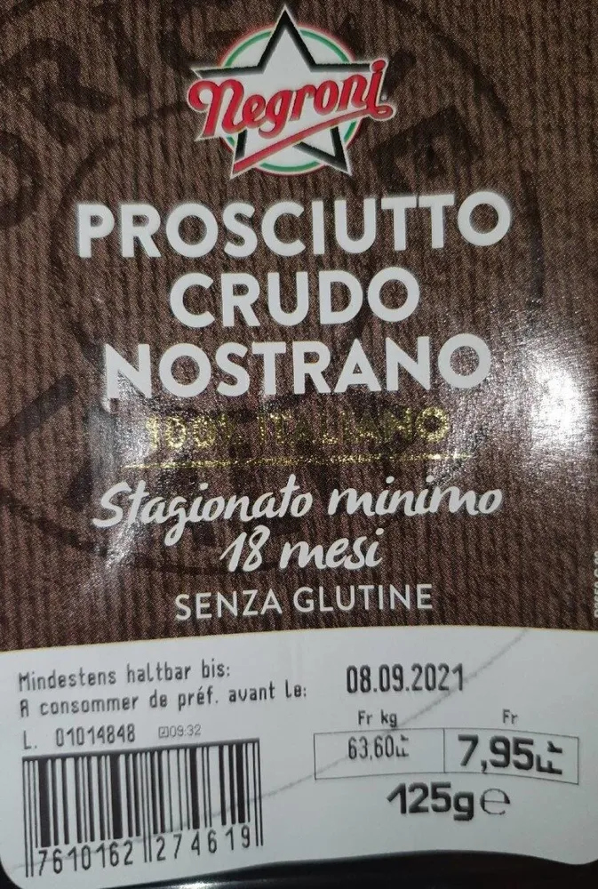 Jambon cru d Italie