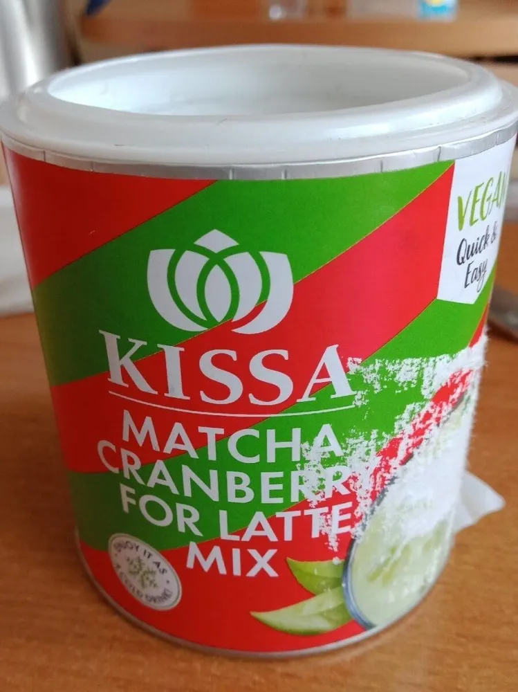 Matcha canneberge latté bio