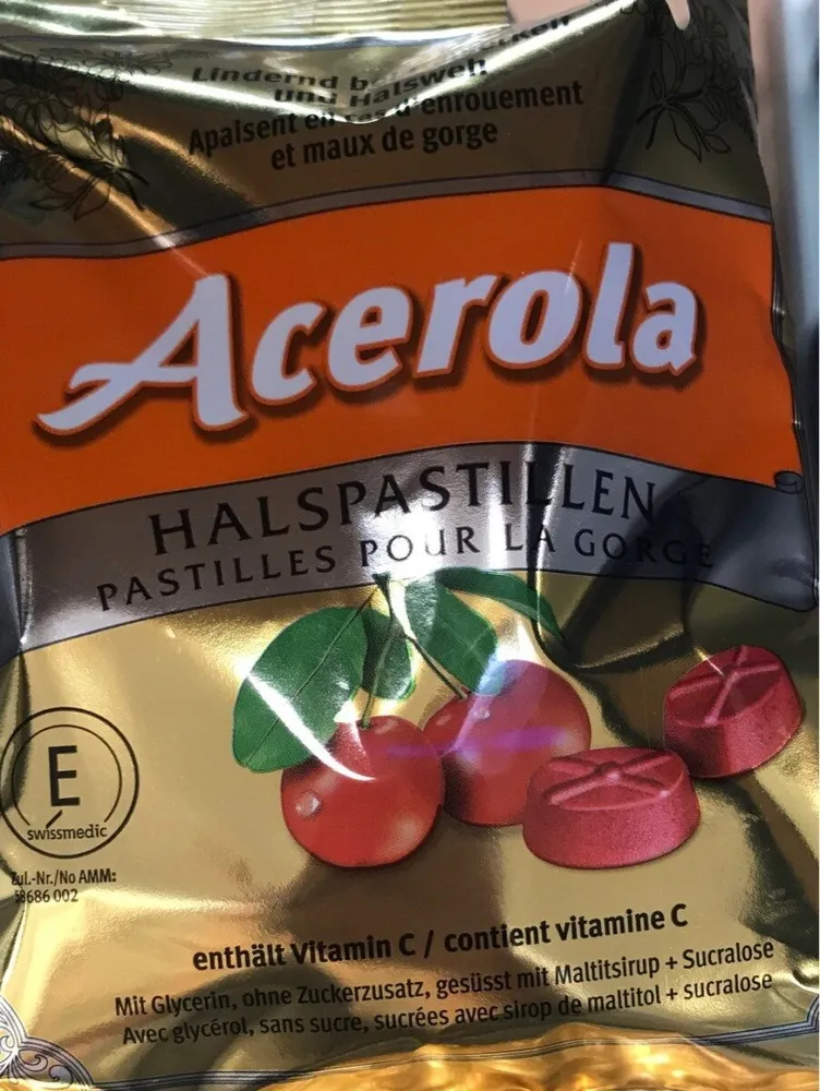 Pastille pour la gorge Acerola