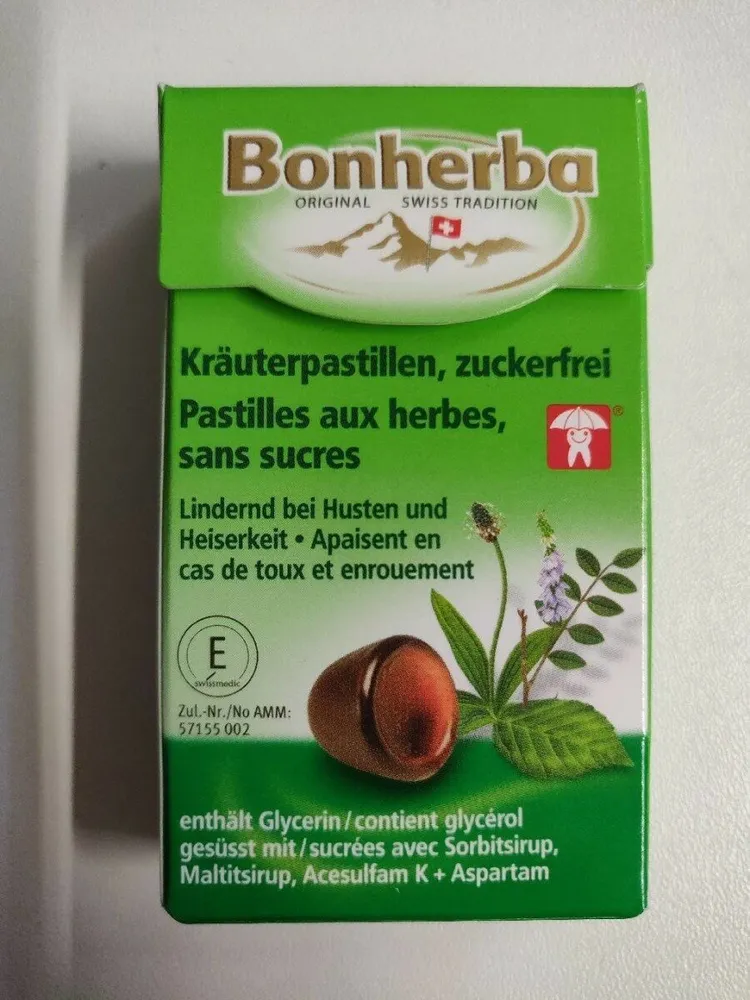 Pastilles aux herbes, sans sucre