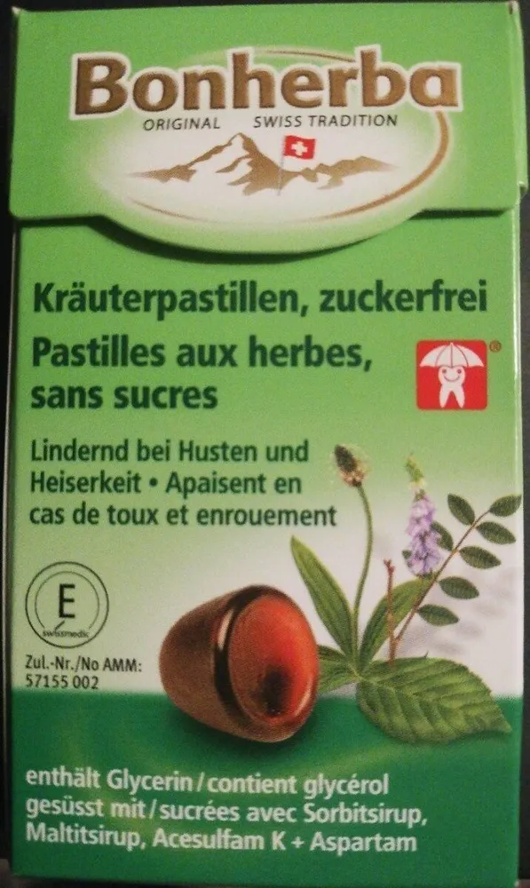 Pastilles aux herbes sans sucre