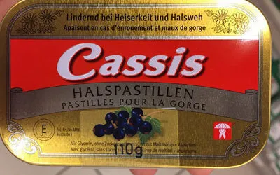 Pastilles pour la gorge Cassis