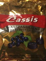 Cassis Halspastillen