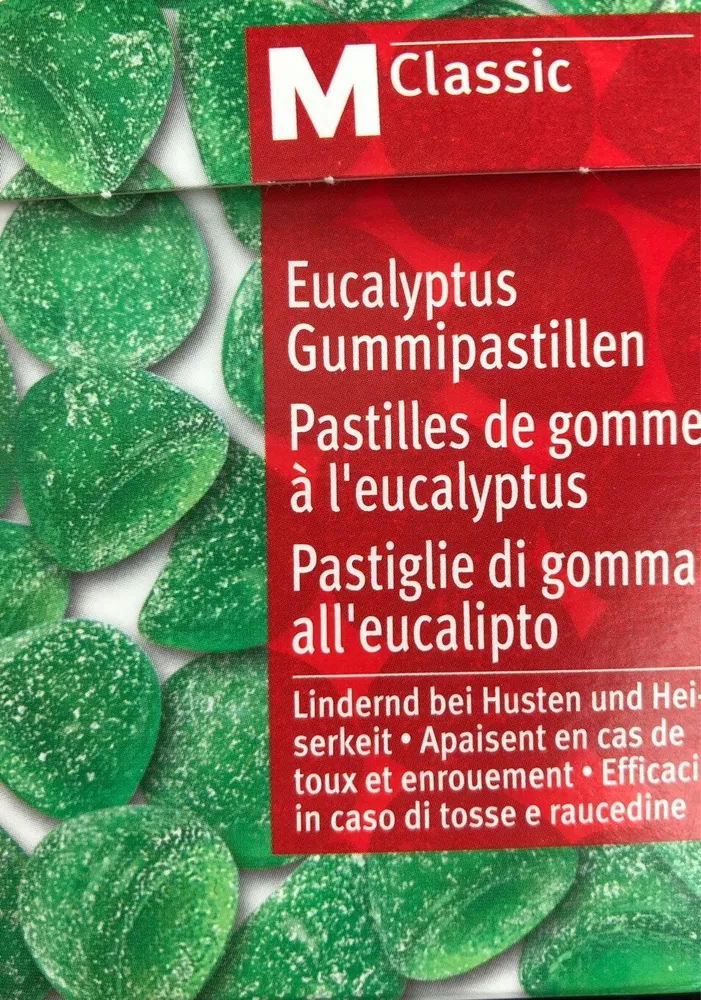 Eucalyptus Gummipastillen, Eucalyptus