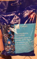 Bonbons pour la gorge, sans sucre