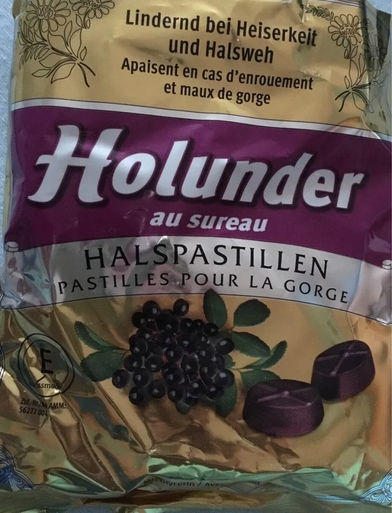 Pastilles pour la gorge au sureau
