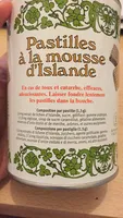 Pastilles à la mousse d'Islande