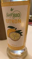 Sirop citron bio
