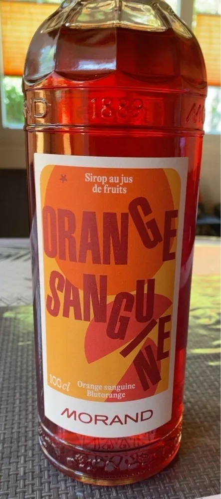 Sirop orange sanguine