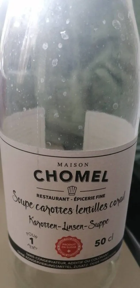 Soupe carottes lentilles corail