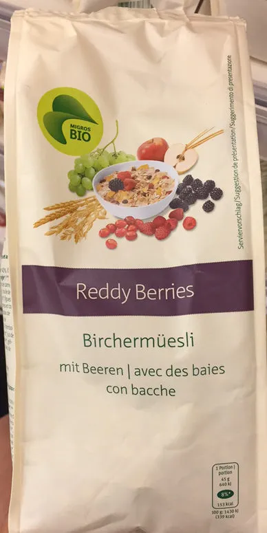 Müesli avec des baies
