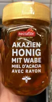 Miel d'acacia avec rayon