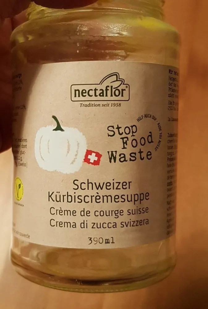 Crème de courge suisse stop food waste