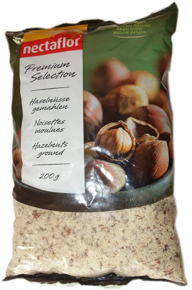 Haselnüsse gemahlen