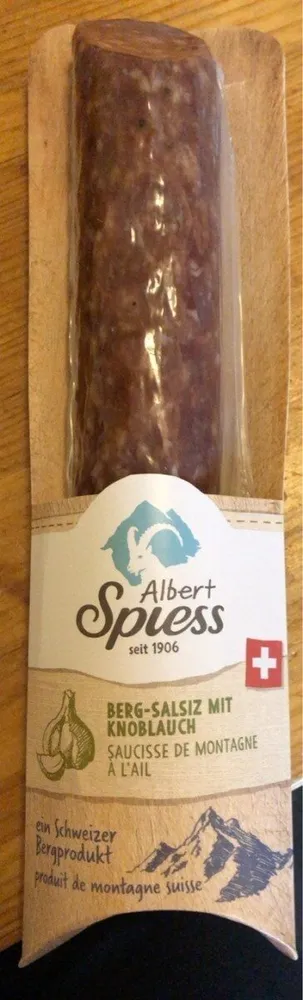 Berg-salsiz mit knoblauch