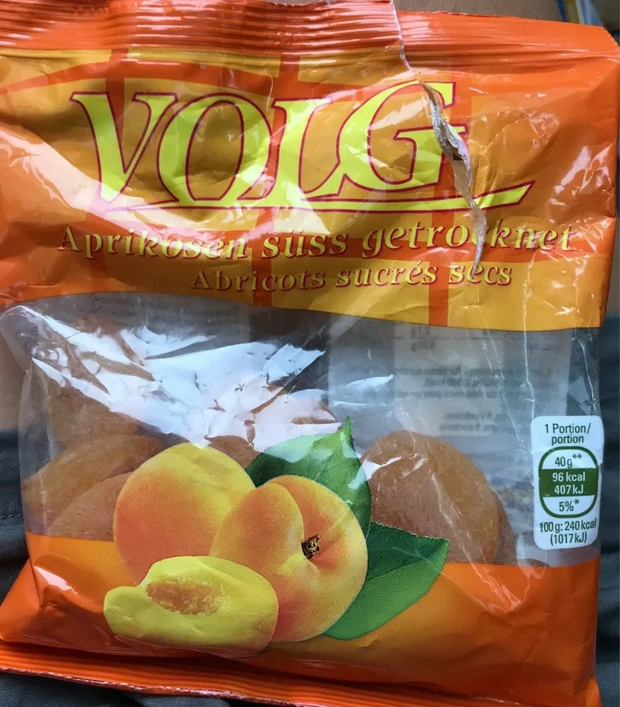 Abricots sucrés secs