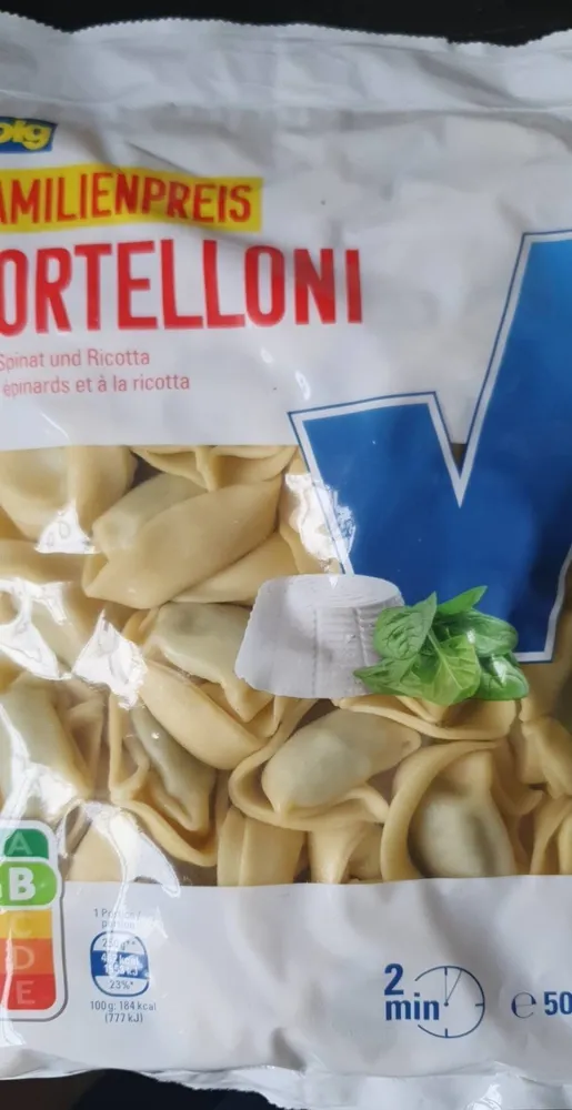 Tortellini aux épinards et à la ricotta