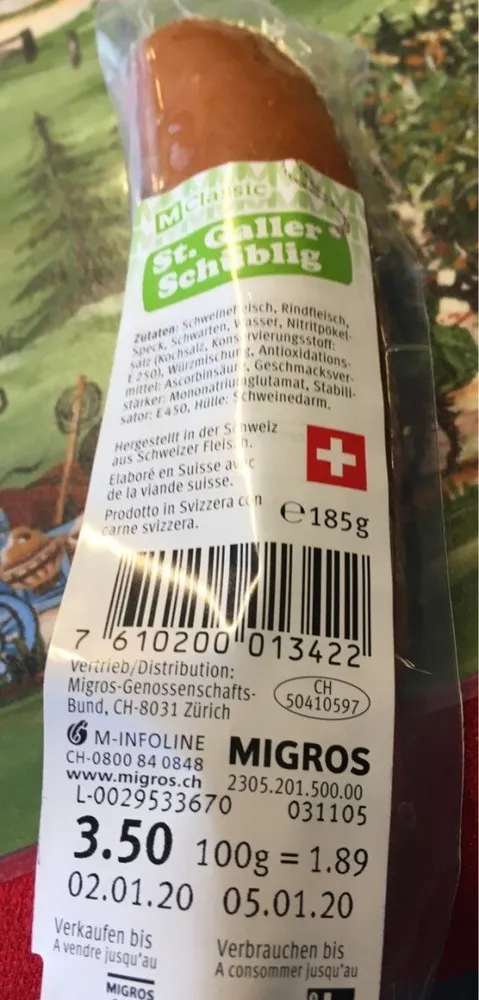 St Galler Schublig
